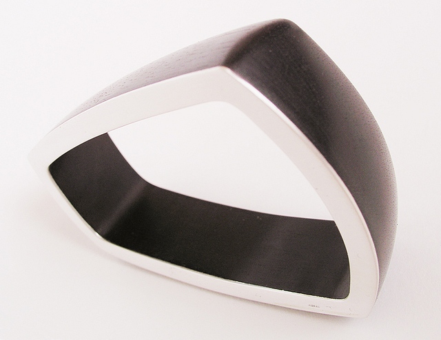 Bangle Ebony with SIlver