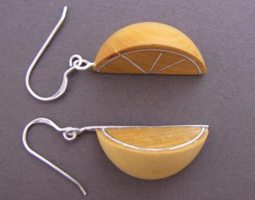 Lemon Wedge Earrings