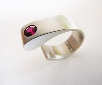 Engagement Ring with Ruby